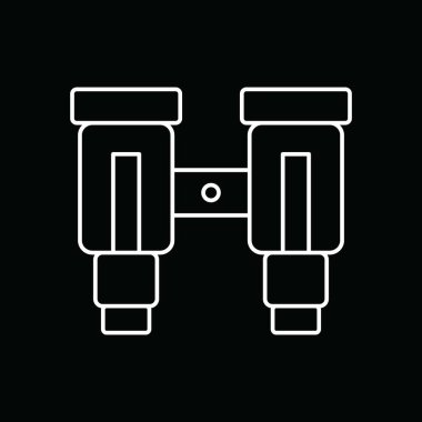 dürbün simgesi, vektör illüstrasyonu