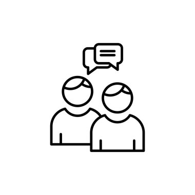 sohbet simgesi, vektör illüstrasyonu
