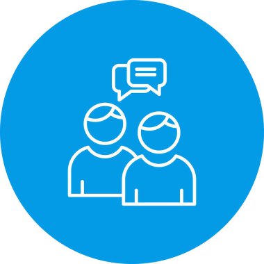 sohbet simgesi, vektör illüstrasyonu