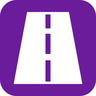  yol simgesi vektör illüstrasyonu