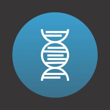 DNA simgesi, web grafiği, vektör illüstrasyonu 