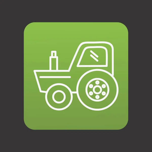 Tractor Icon Your Project — Stock Vector
