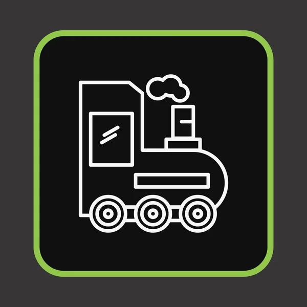 Vector Trein Pictogram Illustratie — Stockvector