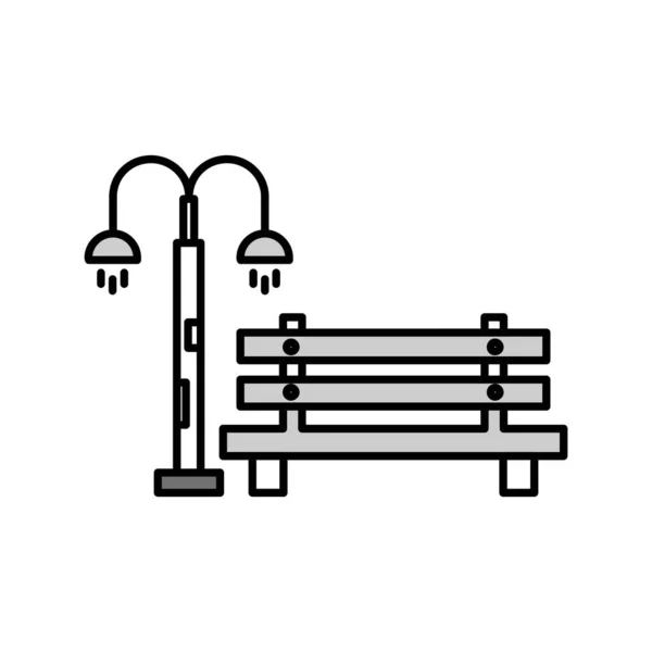 Vector Bench Icoon Template Voor Project — Stockvector