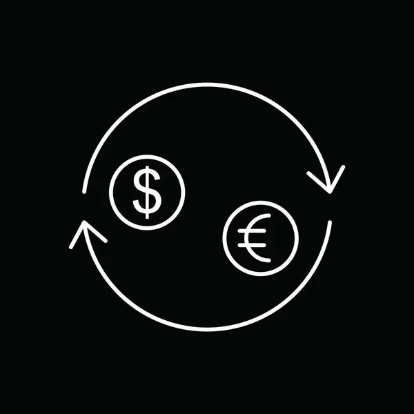 Vector Icono Transferencia Dinero Para Proyecto — Vector de stock