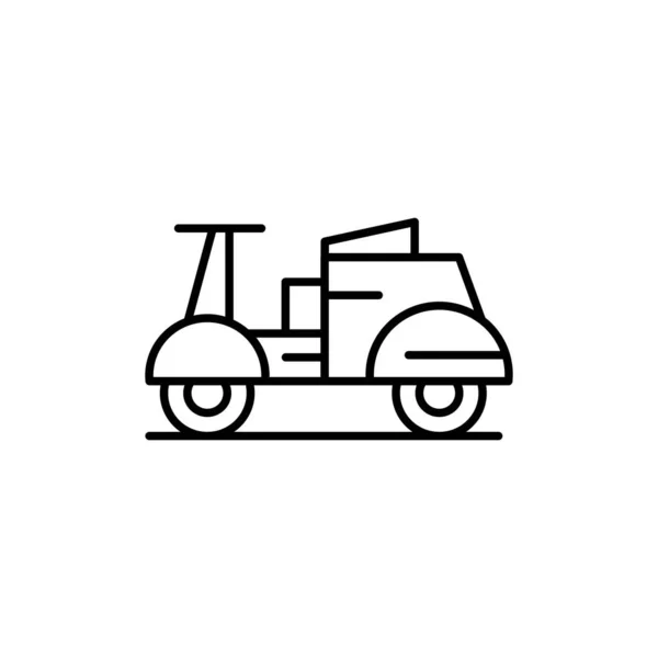 Vector Illustration Motorcycle Transport — Stock Vector