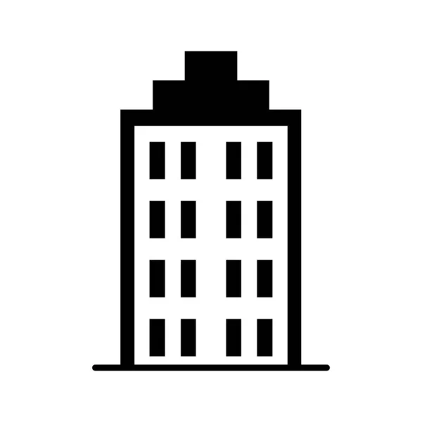 Illustrazione Dell Icona Dell Edificio Vettoriale — Vettoriale Stock