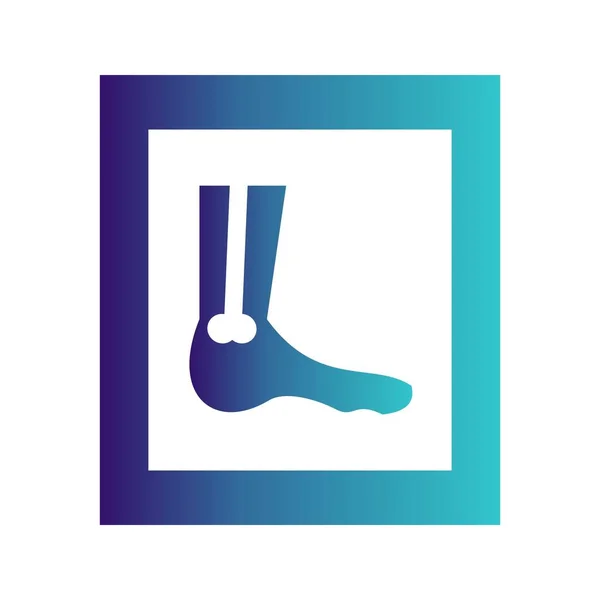 Projeniz için vektör ayak simgesi