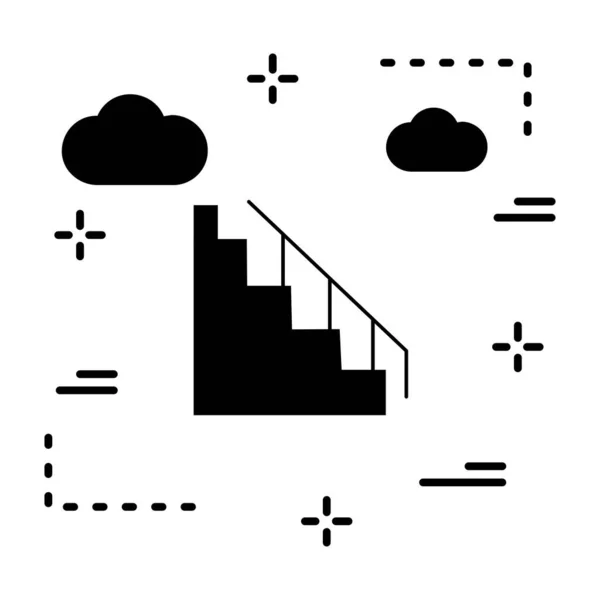 您的项目的向量楼梯图标 — 图库矢量图片