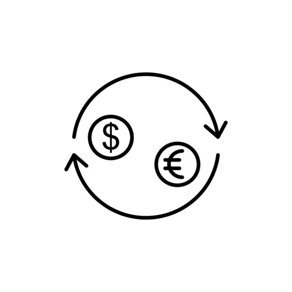 Vector Icono Transferencia Dinero Para Proyecto — Vector de stock