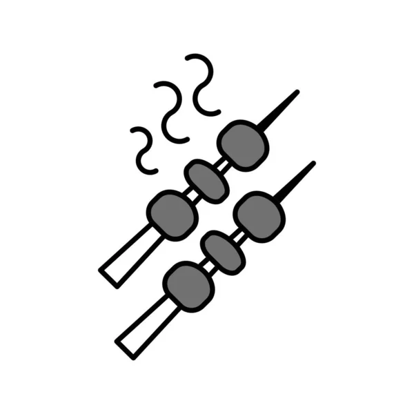 Vektorgrill Symbol Auf Einfachem Hintergrund Für Ihr Projekt — Stockvektor