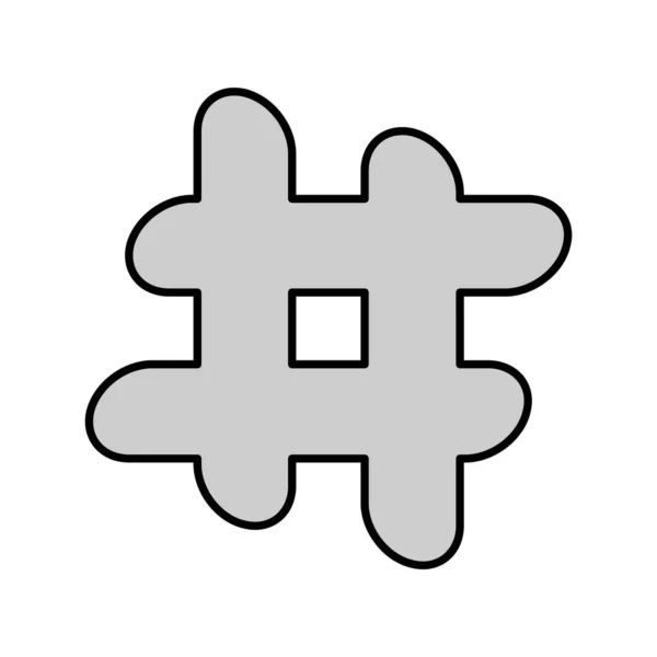 Hash Symbol Für Ihr Projekt — Stockvektor
