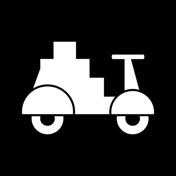 オートバイ輸送のベクトル図 — ストックベクタ