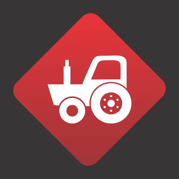 Icono Del Tractor Para Proyecto — Archivo Imágenes Vectoriales