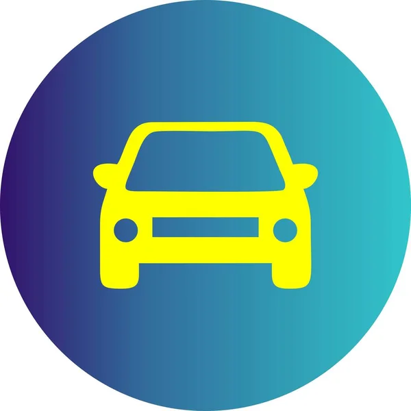 Vector Car Icon Your Project — Stock Vector