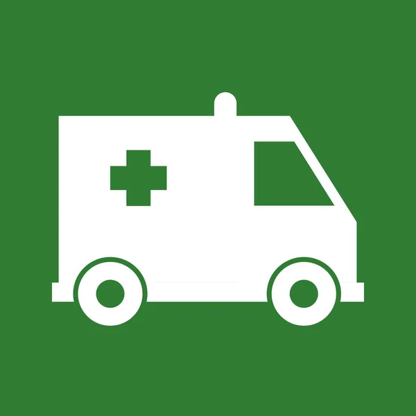 Icona Dell Ambulanza Vettoriale Tuo Progetto — Vettoriale Stock