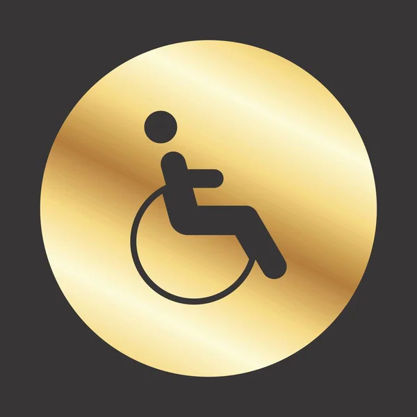 Icône Handicap Pour Votre Projet — Image vectorielle
