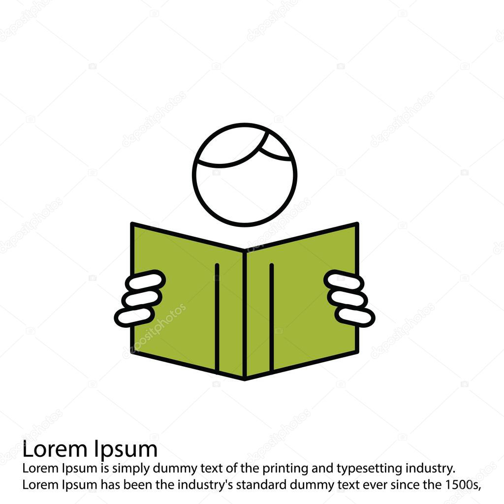 book icon vector illustration