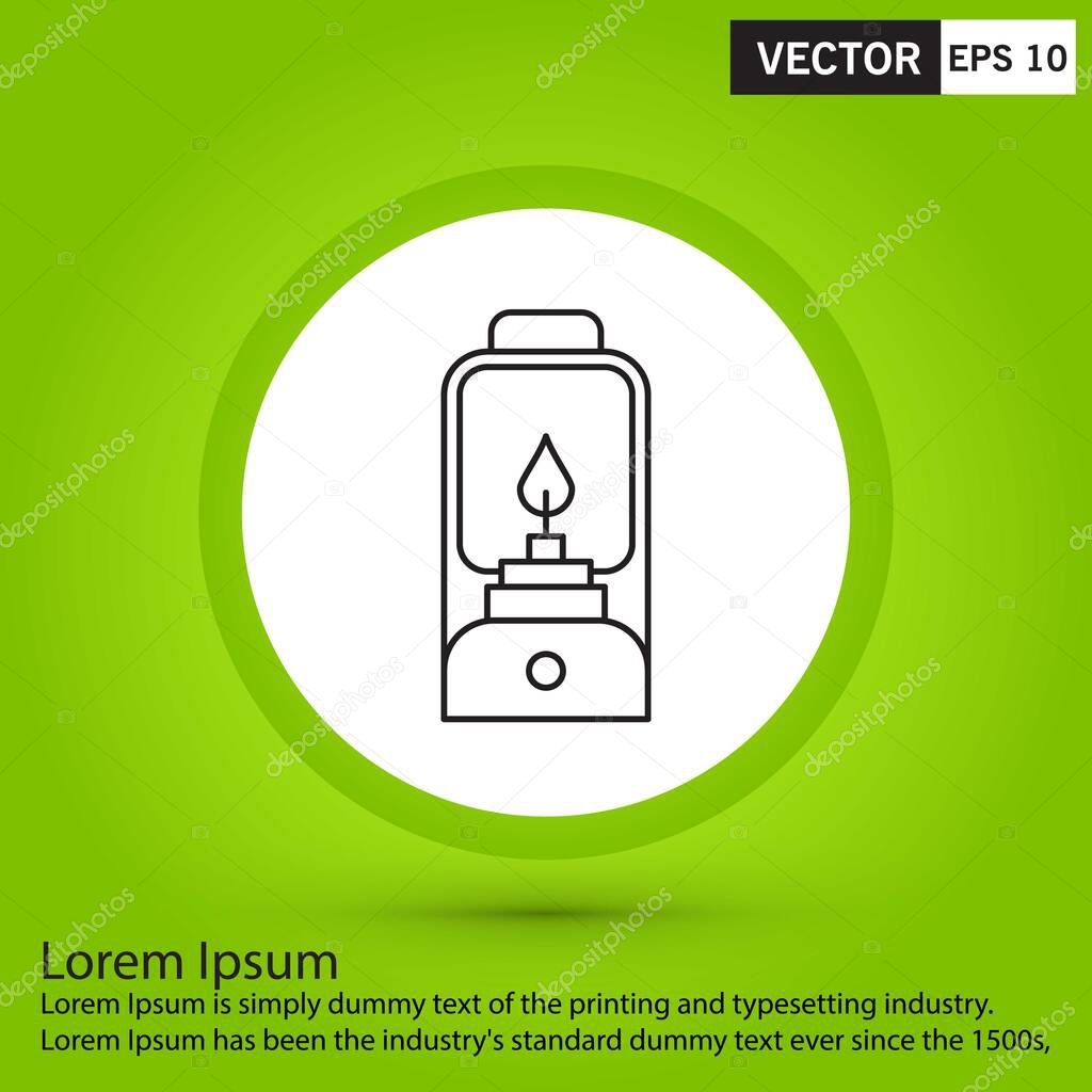 Vector lamp icon for your project
