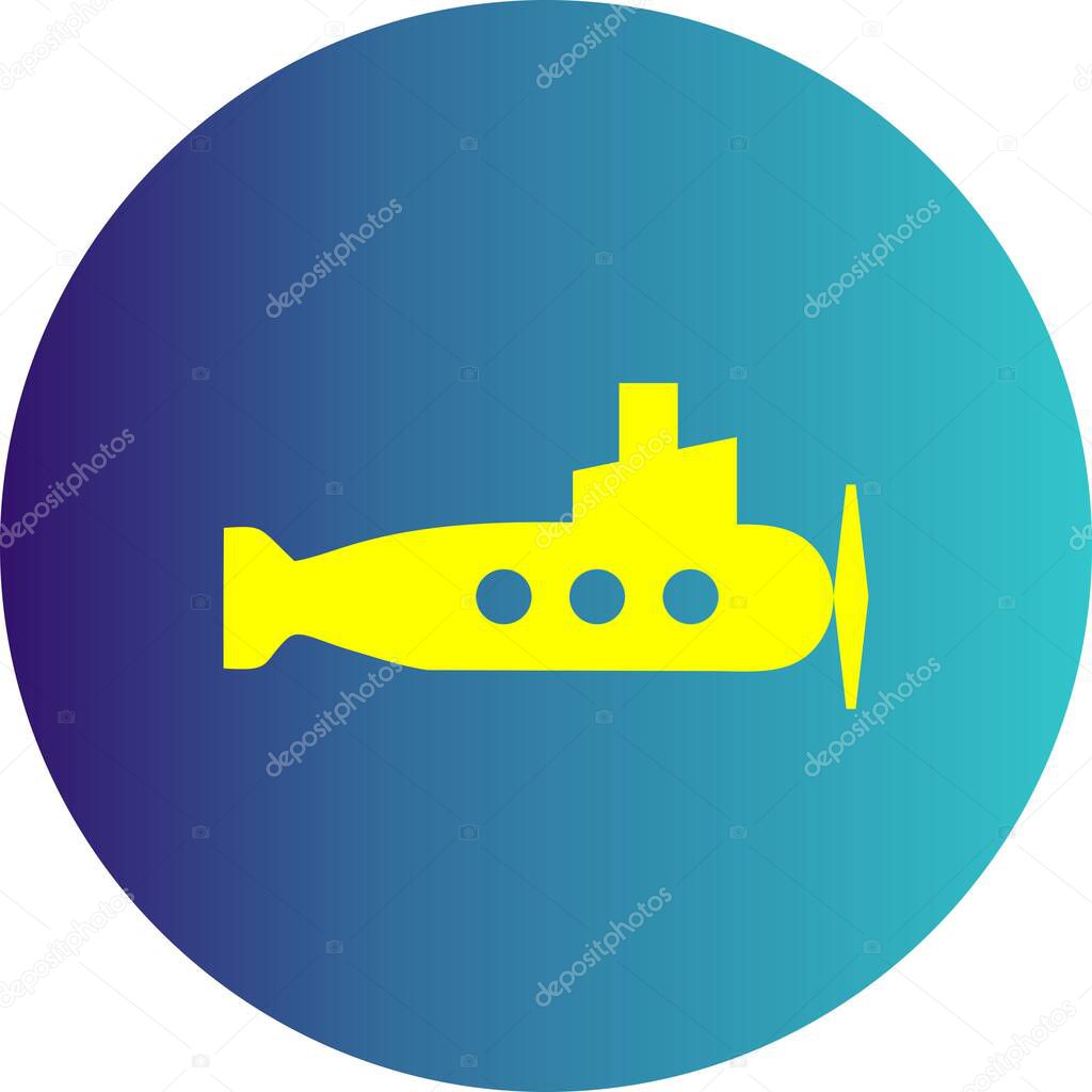  Vector submarine icon for your project