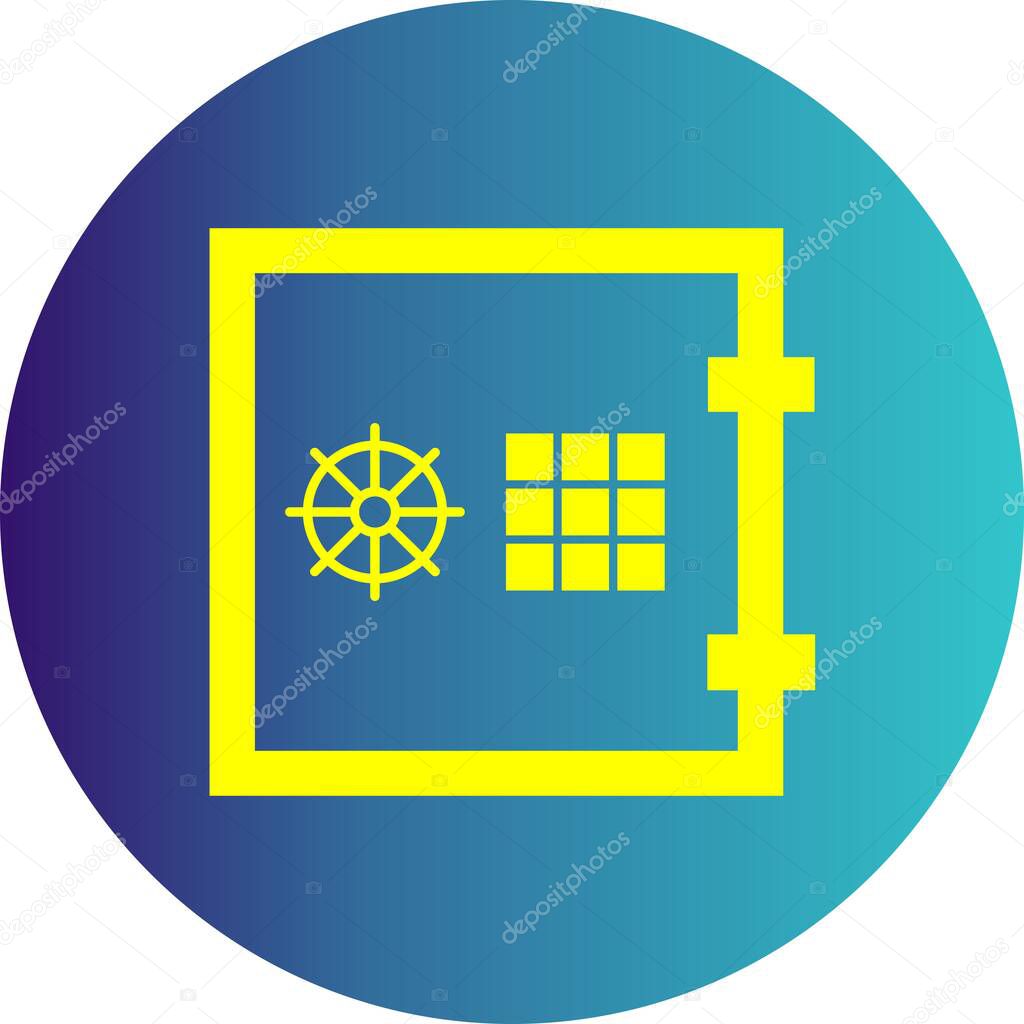 Vector locker icon for your project