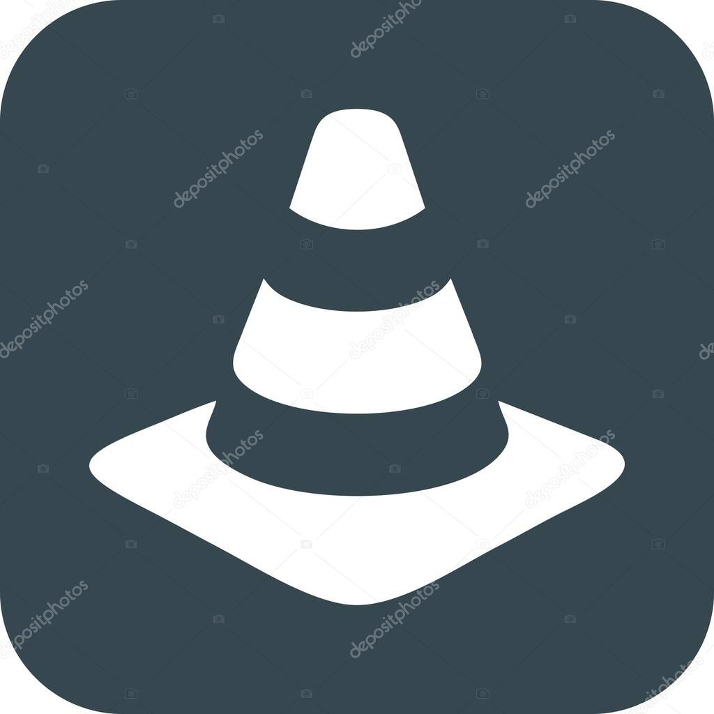  Vector cone icon for your project