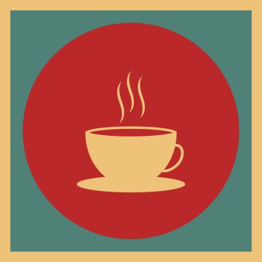 Kahve fincanının vektör çizimi, iç 