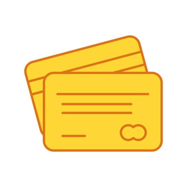 Projeniz için kredi kartı vektör simgesi
