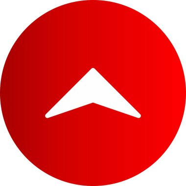  Web tasarımı için yukarı yönlü ok simgesi