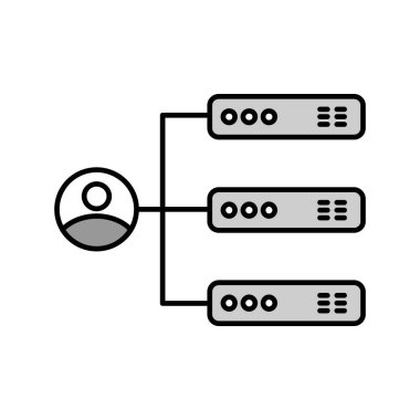 Vektör profil simgesi yaratıcı vektör tasarım şablonu