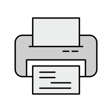  Vektör yazıcı simgesi yaratıcı vektör tasarım şablonu