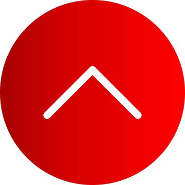  Web tasarımı için yukarı yönlü ok simgesi