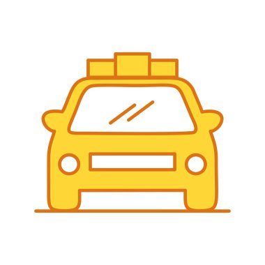 Polis arabası, vektör illüstrasyon