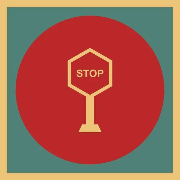 Stop Pictogram Voor Project — Stockvector