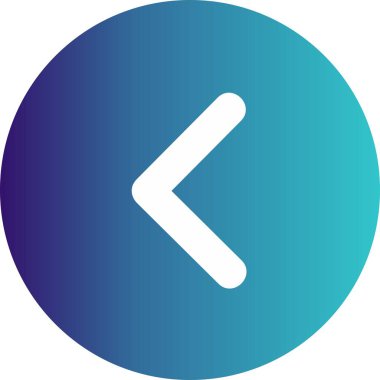 Web tasarımı için sol yön ok simgesi