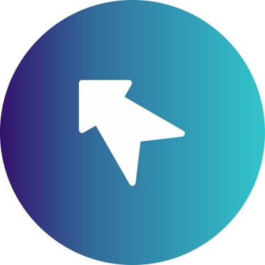 Web tasarımı için sol yön ok simgesi