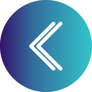 Web tasarımı için sol yön ok simgesi