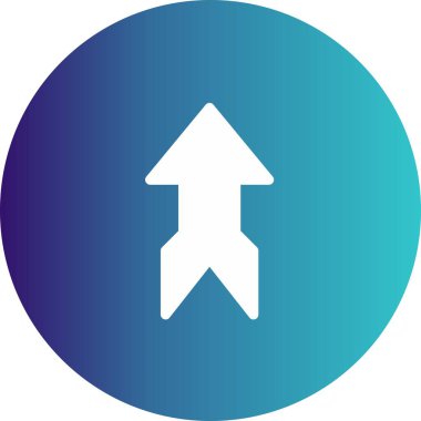  Web tasarımı için yukarı yönlü ok simgesi