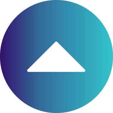  Web tasarımı için yukarı yönlü ok simgesi