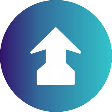  Web tasarımı için yukarı yönlü ok simgesi