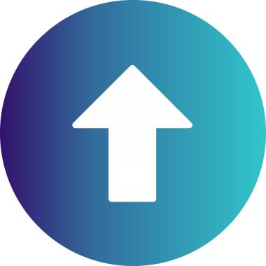  Web tasarımı için yukarı yönlü ok simgesi