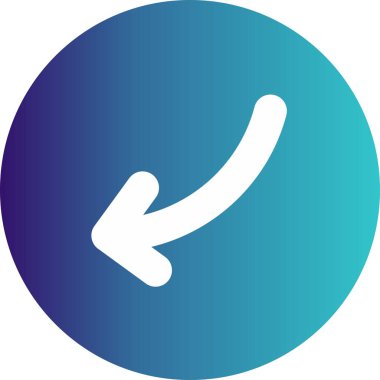 Projeniz için sol yön ok simgesi