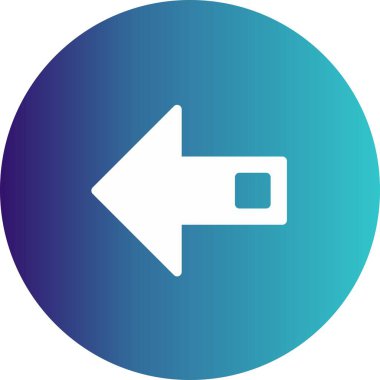 Web tasarımı için sol yön ok simgesi