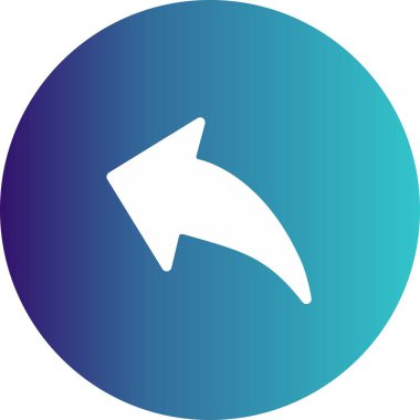 Web tasarımı için sol yön ok simgesi