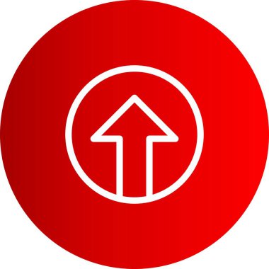  Web tasarımı için yukarı yönlü ok simgesi