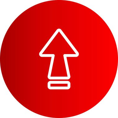  Web tasarımı için yukarı yönlü ok simgesi