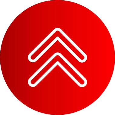  Web tasarımı için yukarı yönlü ok simgesi