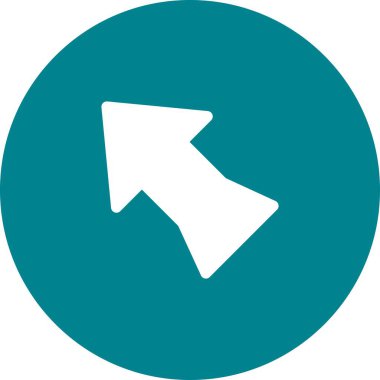 Web tasarımı için sol yön ok simgesi