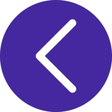 Web tasarımı için sol yön ok simgesi