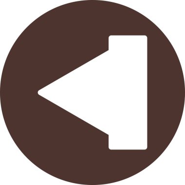 Web tasarımı için sol yön ok simgesi